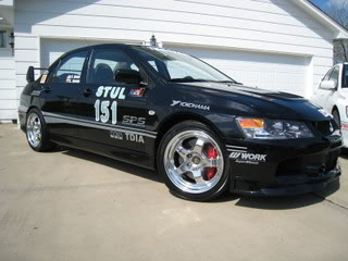 photo 1 Mitsubishi Lancer Evolution custom wheels Work Miester S1 17x9.0, ET +20, tire size X R17. x ET