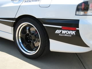 photo 2 Mitsubishi Lancer Evolution custom wheels Work Miester S1 17x9.0, ET +20, tire size X R17. x ET