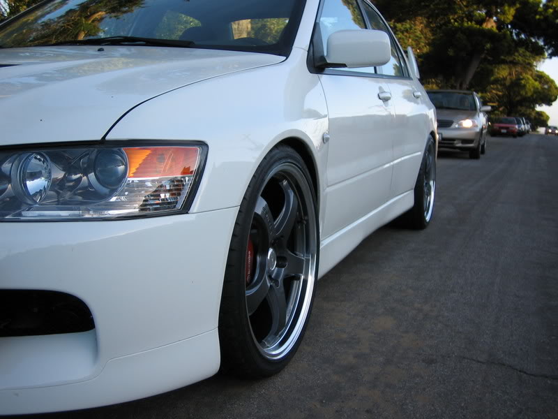 photo 1 Mitsubishi Lancer Evolution custom wheels Rays G-Games 19x8.5, ET +25, tire size X R19. x ET 