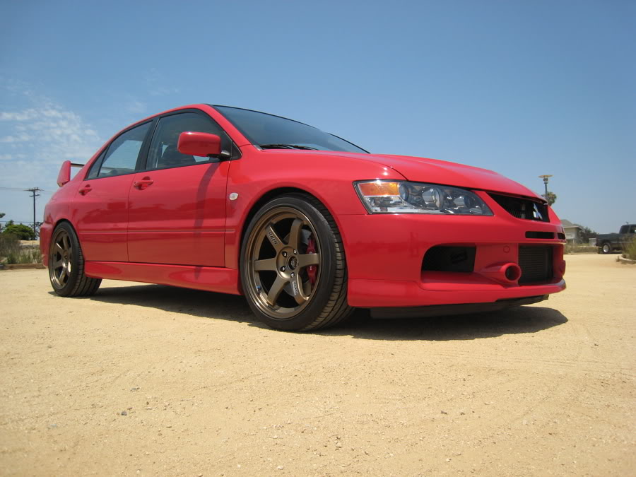 photo 1 Mitsubishi Lancer Evolution custom wheels 18x9.5, ET +22, tire size X R18. 18x9.5 ET+22