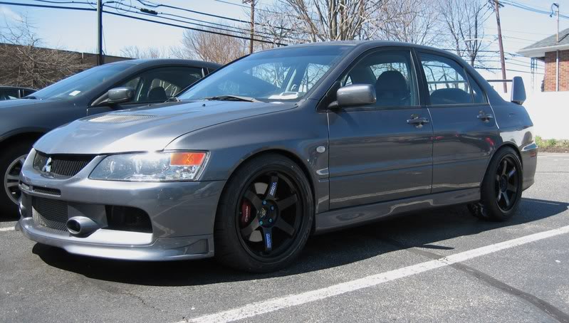photo 4 Mitsubishi Lancer Evolution custom wheels Volk TE37 18x9.5, ET +22, tire size 245/40 R18. x ET 
