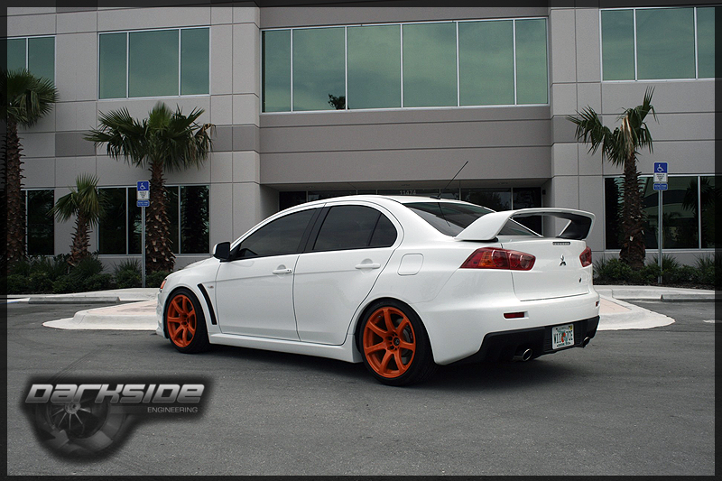 photo 2 Mitsubishi Lancer Evolution custom wheels Work XT7 18x9.5, ET +20, tire size X R18. x ET 
