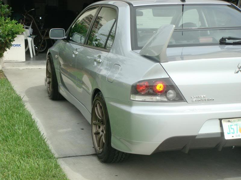 photo 6 Mitsubishi Lancer Evolution custom wheels Work Emotion CR-Kai 17x9.0, ET +17, tire size 245/45 R17. 17x9.0 ET+28 