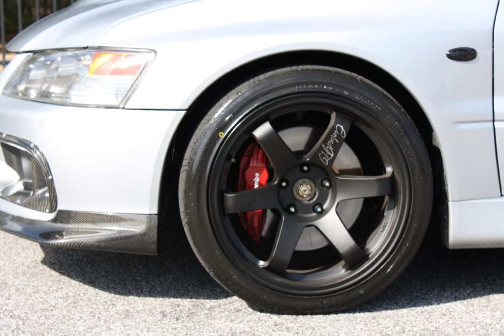 photo 1 Mitsubishi Lancer Evolution custom wheels Rota Grids 18x9.5, ET +20, tire size 255/35 R18. x ET