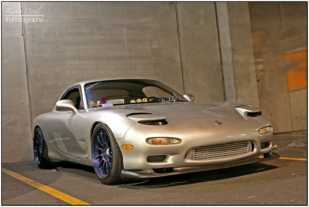 photo 1 Mazda RX-7 custom wheels Enkei NT03+M 18x9.5, ET +27, tire size 235/40 R18. 18x10.5 ET+30 255/35 R18