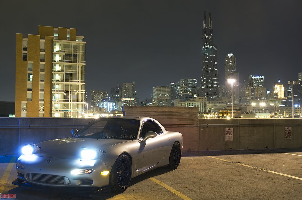 photo 3 Mazda RX-7 custom wheels Enkei NT03+M 18x9.5, ET +27, tire size 235/40 R18. 18x10.5 ET+30 255/35 R18