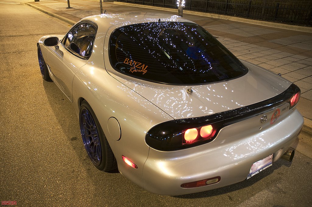 photo 4 Mazda RX-7 custom wheels Enkei NT03+M 18x9.5, ET +27, tire size 235/40 R18. 18x10.5 ET+30 255/35 R18