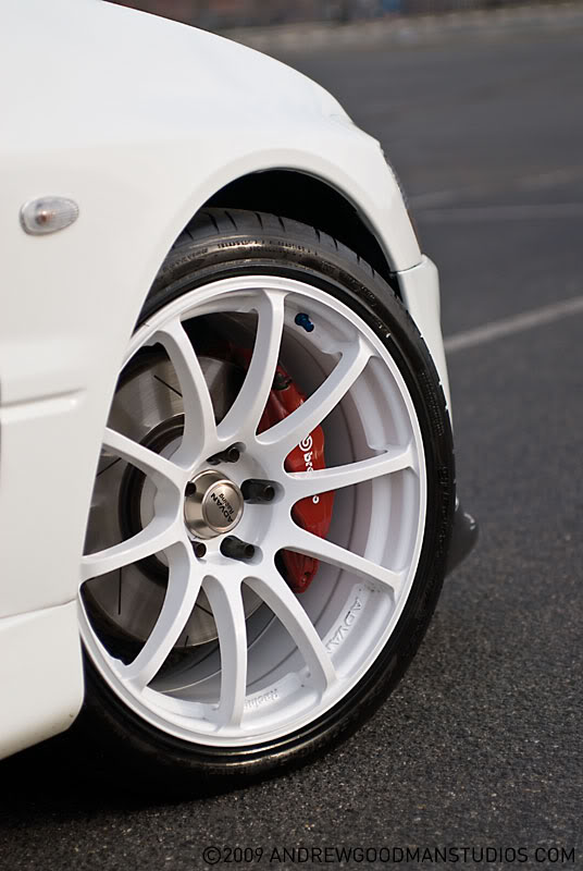 photo 1 Mitsubishi Lancer Evolution custom wheels Advan Racing RS 18x9.0, ET +29, tire size 255/35 R18. x ET