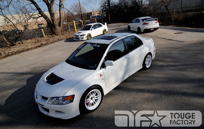 photo 1 Mitsubishi Lancer Evolution custom wheels Enkei RPF1 17x9.0, ET +22, tire size X R17. x ET