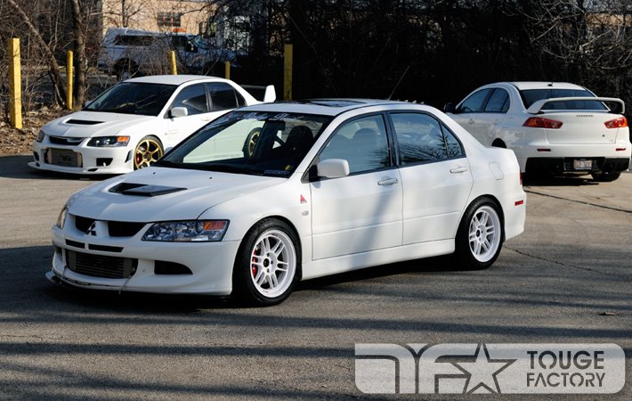 photo 2 Mitsubishi Lancer Evolution custom wheels Enkei RPF1 17x9.0, ET +22, tire size X R17. x ET