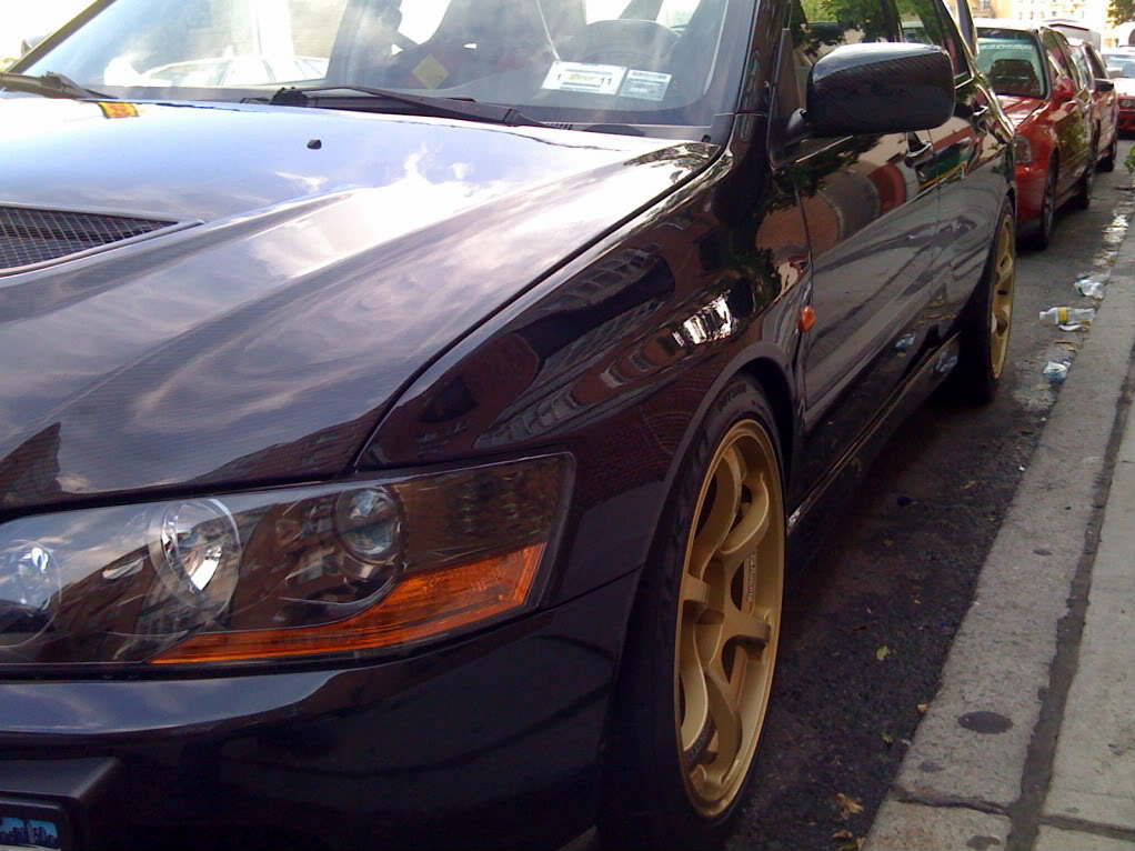 photo 2 Mitsubishi Lancer Evolution custom wheels Advan Racing RGII 18x9.0, ET +22, tire size X R18. x ET