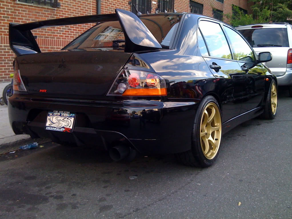 photo 3 Mitsubishi Lancer Evolution custom wheels Advan Racing RGII 18x9.0, ET +22, tire size X R18. x ET