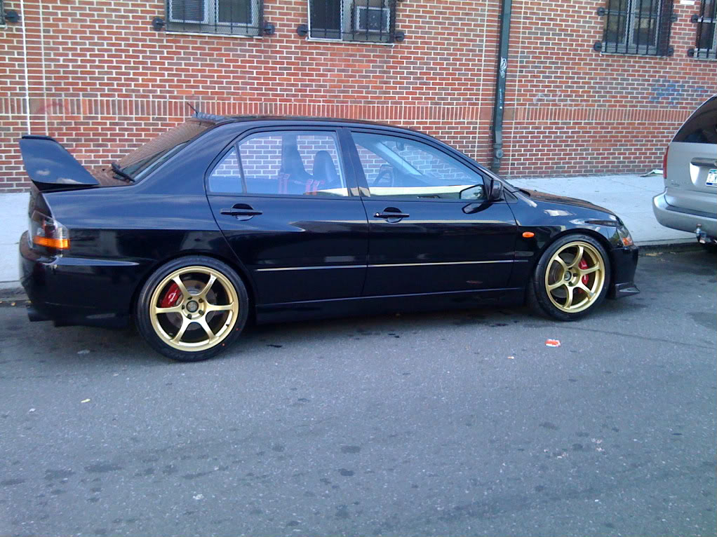photo 4 Mitsubishi Lancer Evolution custom wheels Advan Racing RGII 18x9.0, ET +22, tire size X R18. x ET