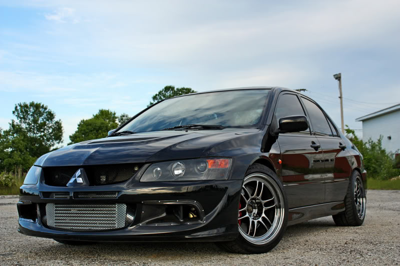 photo 1 Mitsubishi Lancer Evolution custom wheels Enkei RPF1 SBC 17x9.5, ET +18, tire size X R17. 17x9.5 ET+18 