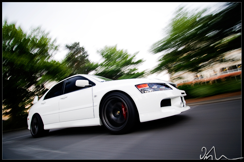 photo 3 Mitsubishi Lancer Evolution custom wheels Work CR Kai 18x9.5, ET +20, tire size 255/35 R18. x ET 