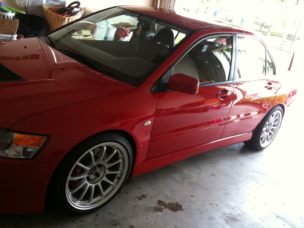 photo 1 Mitsubishi Lancer Evolution custom wheels 18x9.5, ET +22, tire size 255/35 R18. x ET