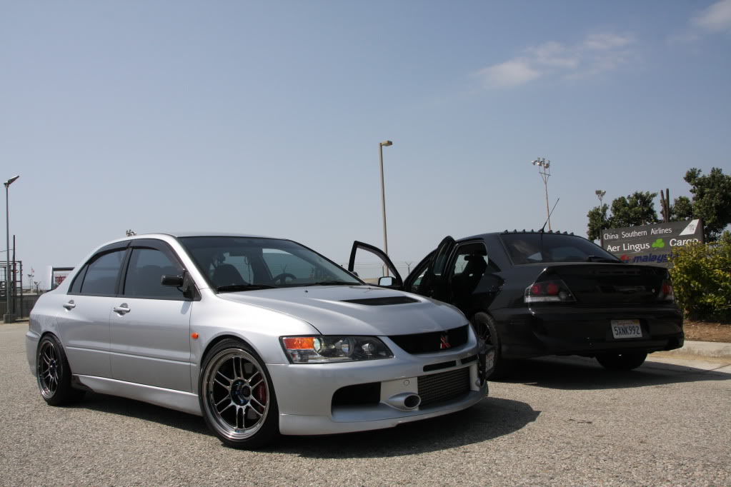 photo 4 Mitsubishi Lancer Evolution custom wheels Enkei RPF1 18x9.5, ET +15, tire size 235/40 R18. x ET 