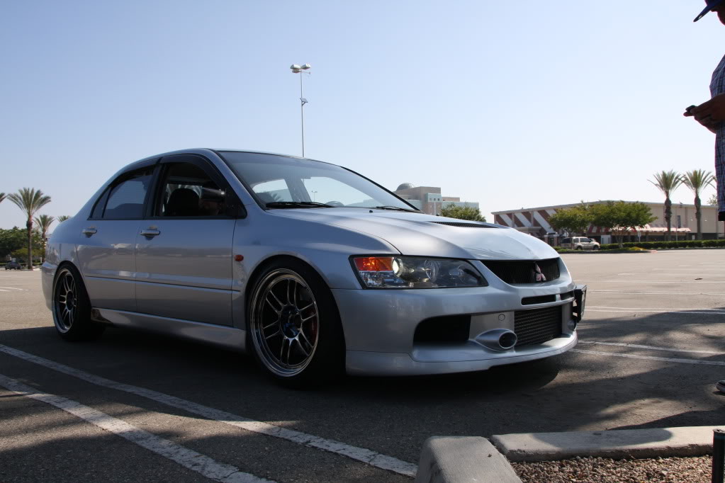 photo 3 Mitsubishi Lancer Evolution custom wheels Enkei RPF1 18x9.5, ET +15, tire size 235/40 R18. x ET