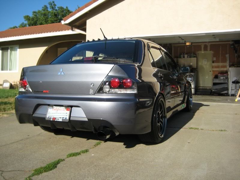 photo 1 Mitsubishi Lancer Evolution custom wheels Enkei RPF1 18x9.5, ET +15, tire size X R18. x ET