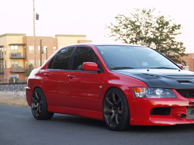 photo 2 Mitsubishi Lancer Evolution custom wheels Work Varianza Emotion XT7 18x9.5, ET +20, tire size 245/35 R18. x ET 