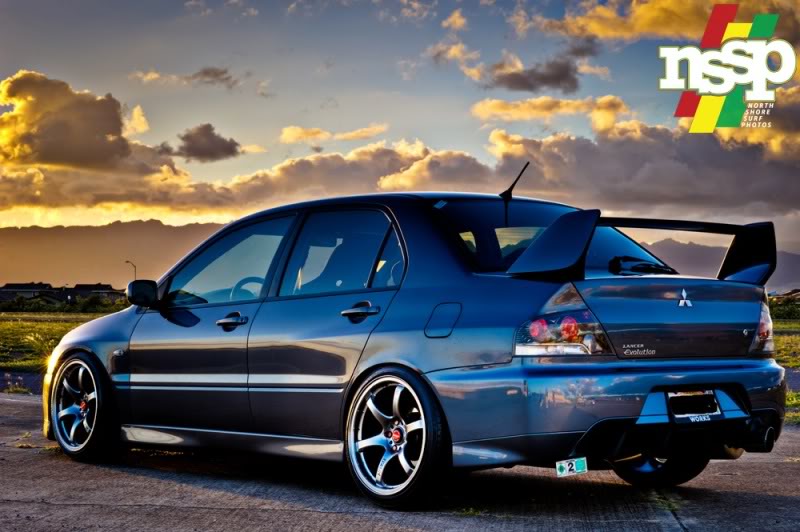 photo 3 Mitsubishi Lancer Evolution custom wheels   18x9.5, ET +2, tire size 255/40 R18. 18x9.5 ET+7 