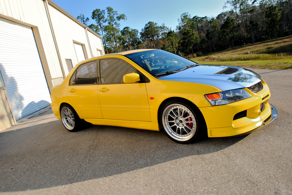 photo 1 Mitsubishi Lancer Evolution custom wheels Enkei RPF1 Type RC 18x9.0, ET +15, tire size X R18. 18x9.0 ET+18 