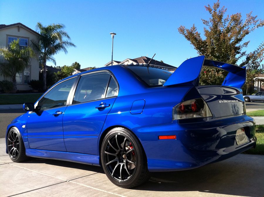 photo 1 Mitsubishi Lancer Evolution custom wheels Advan Racing  RS 18x9.0, ET +29, tire size 245/40 R18. x ET 