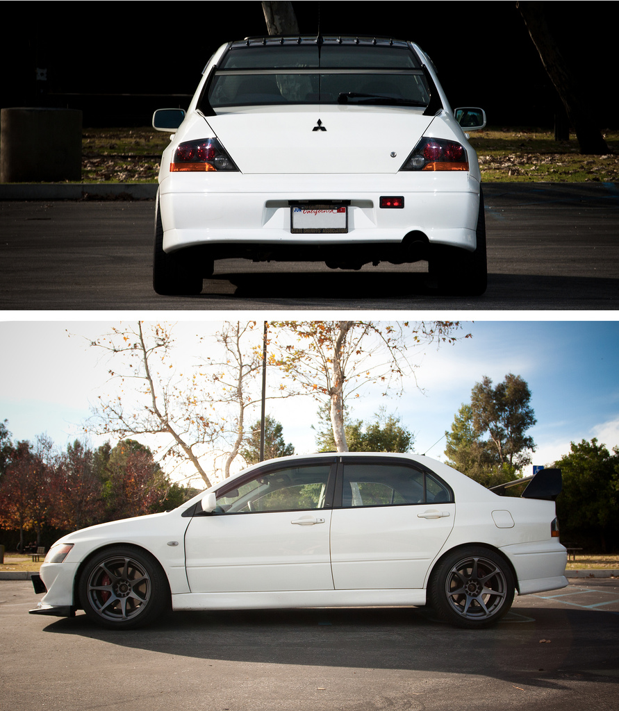photo 1 Mitsubishi Lancer Evolution custom wheels   17x9.5, ET +15, tire size 255/40 R17. x ET 