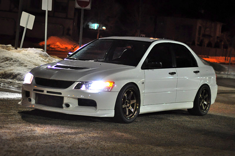 photo 2 Mitsubishi Lancer Evolution custom wheels Volk TE37 17x9.0, ET +15, tire size 255/40 R17. x ET