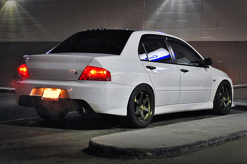 photo 3 Mitsubishi Lancer Evolution custom wheels Volk TE37 17x9.0, ET +15, tire size 255/40 R17. x ET