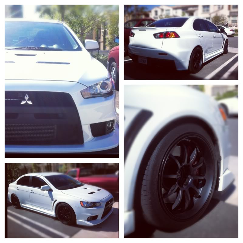 photo 1 Mitsubishi Lancer Evolution custom wheels Advan Racing RS-D 18x10.0, ET +25, tire size 265/35 R18. x ET