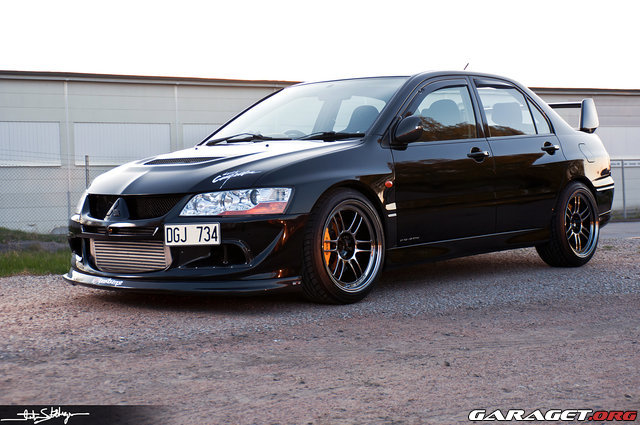 photo 5 Mitsubishi Lancer Evolution custom wheels Enkei RPF1 SBC 18x9.5, ET +15, tire size 235/40 R18. x ET