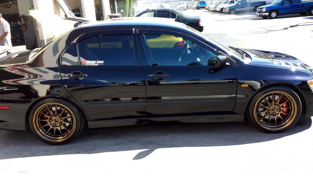 photo 2 Mitsubishi Lancer Evolution custom wheels Enkei NT03 18x9.5, ET +27, tire size X R18. x ET 