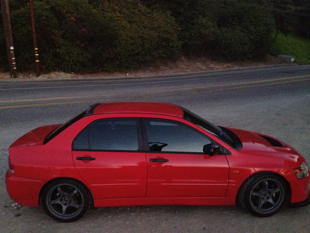 photo 1 Mitsubishi Lancer Evolution custom wheels 18x9.5, ET +35, tire size 265/35 R18. x ET