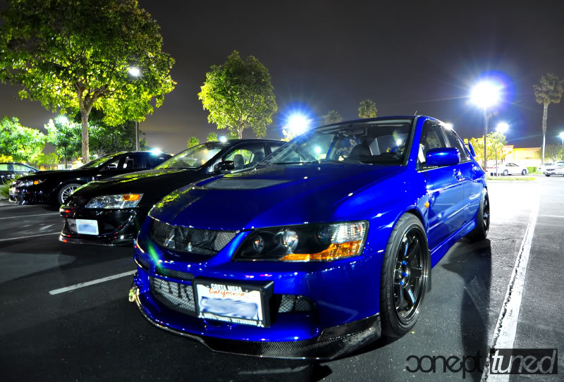 photo 1 Mitsubishi Lancer Evolution custom wheels Volk TE37 18x9.5, ET +22, tire size 245/40 R18. x ET