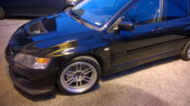 photo 3 Mitsubishi Lancer Evolution custom wheels Enkei RPF1 18x9.5, ET +15, tire size 255/35 R18. x ET