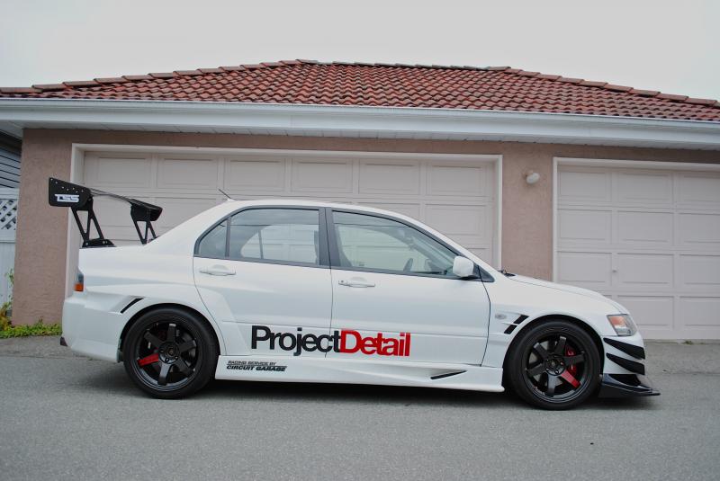 photo 3 Mitsubishi Lancer Evolution custom wheels Diamond Black TE37SL 18x10.5, ET +25, tire size 295/30 R18. 18x10.5 ET+15