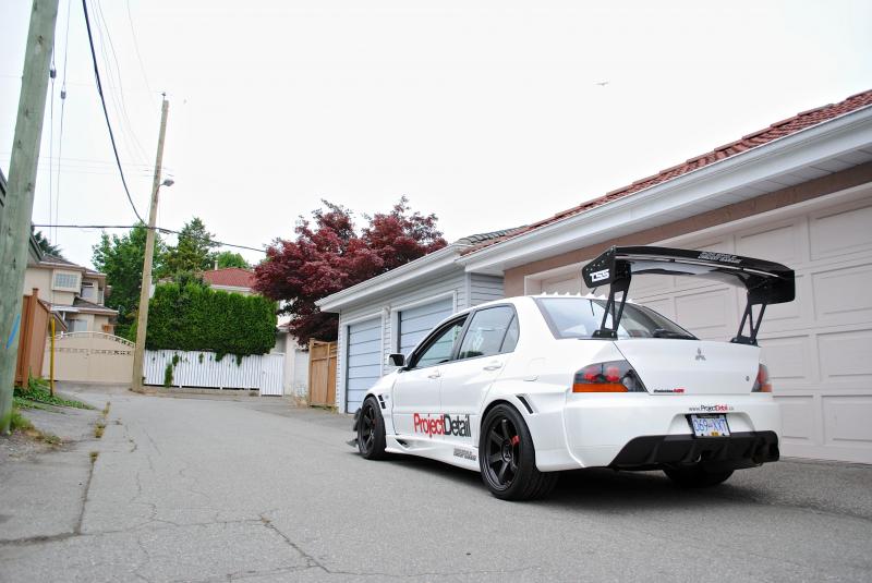 photo 4 Mitsubishi Lancer Evolution custom wheels Diamond Black TE37SL 18x10.5, ET +25, tire size 295/30 R18. 18x10.5 ET+15