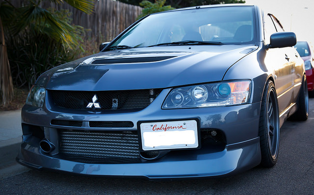 photo 4 Mitsubishi Lancer Evolution custom wheels Enkei  RPF1 18x9.5, ET +15, tire size 255/35 R18. x ET 