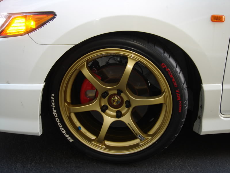 photo 1 Honda Civic custom wheels Advan Racing  RGII 18x7.5, ET +45, tire size 225/40 R18. x ET 