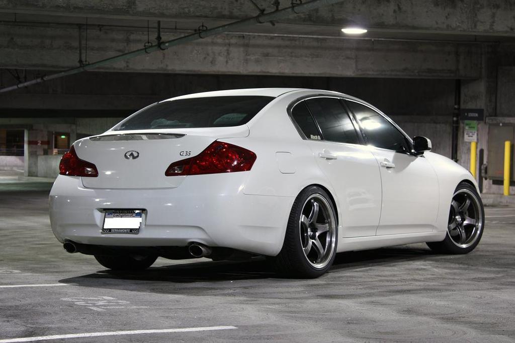 photo 4 Infiniti G35 custom wheels Rays Engineering G-games 99B 19x9.5, ET +35, tire size 245/40 R19. 19x10.5 ET+40 275/35 R19