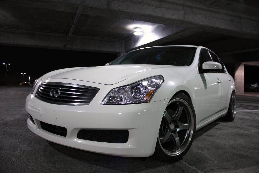 photo 2 Infiniti G35 custom wheels Rays Engineering G-games 99B 19x9.5, ET +35, tire size 245/40 R19. 19x10.5 ET+40 275/35 R19
