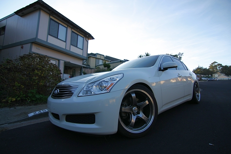 photo 9 Infiniti G35 custom wheels Rays Engineering G-games 99B 19x9.5, ET +35, tire size 245/40 R19. 19x10.5 ET+40 275/35 R19