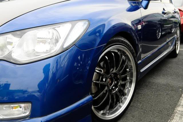 photo 1 Honda Civic custom wheels Rota  HyperBlack 18x8.0, ET +48, tire size X R18. x ET 