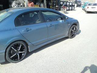 photo 2 Honda Civic custom wheels Konig  18x7.5, ET , tire size 225/45 R18. x ET 