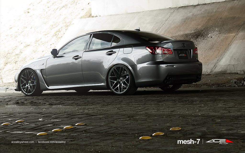 photo 2 Lexus IS-F custom wheels Ace Mesh-7 20x8.5, ET , tire size X R20. 20x10.0 ET 