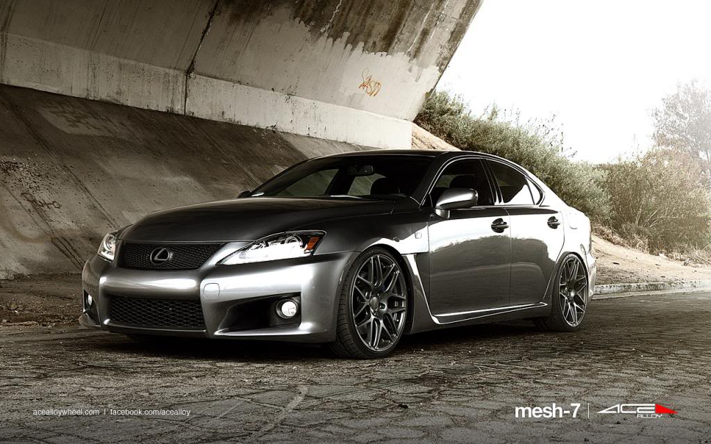 photo 4 Lexus IS-F custom wheels Ace Mesh-7 20x8.5, ET , tire size X R20. 20x10.0 ET 