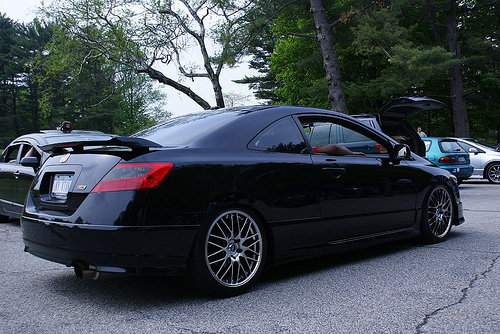 photo 1 Honda Civic custom wheels Enkei EKM3  18x8.0, ET +40, tire size 225/40 R18. x ET 