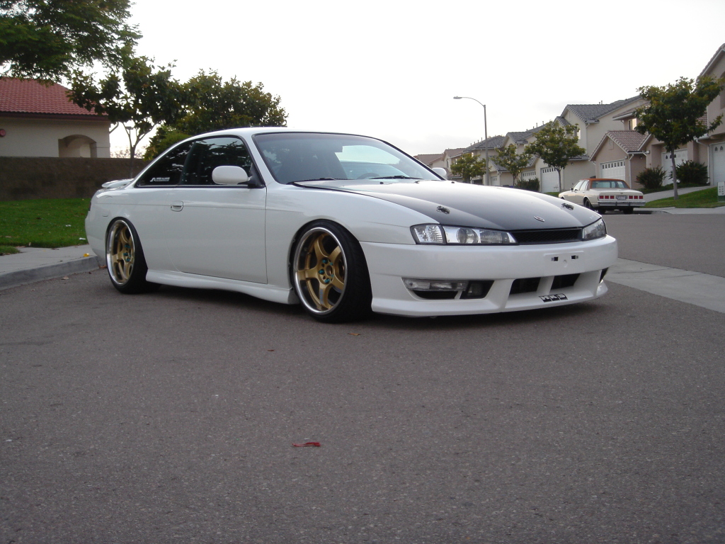 photo 2 Nissan S14 custom wheels Rays Engineering Gram Lights 57Pro 17x10.0, ET +5, tire size 225/35 R17. 18x10.0 ET+14 225/40 R18
