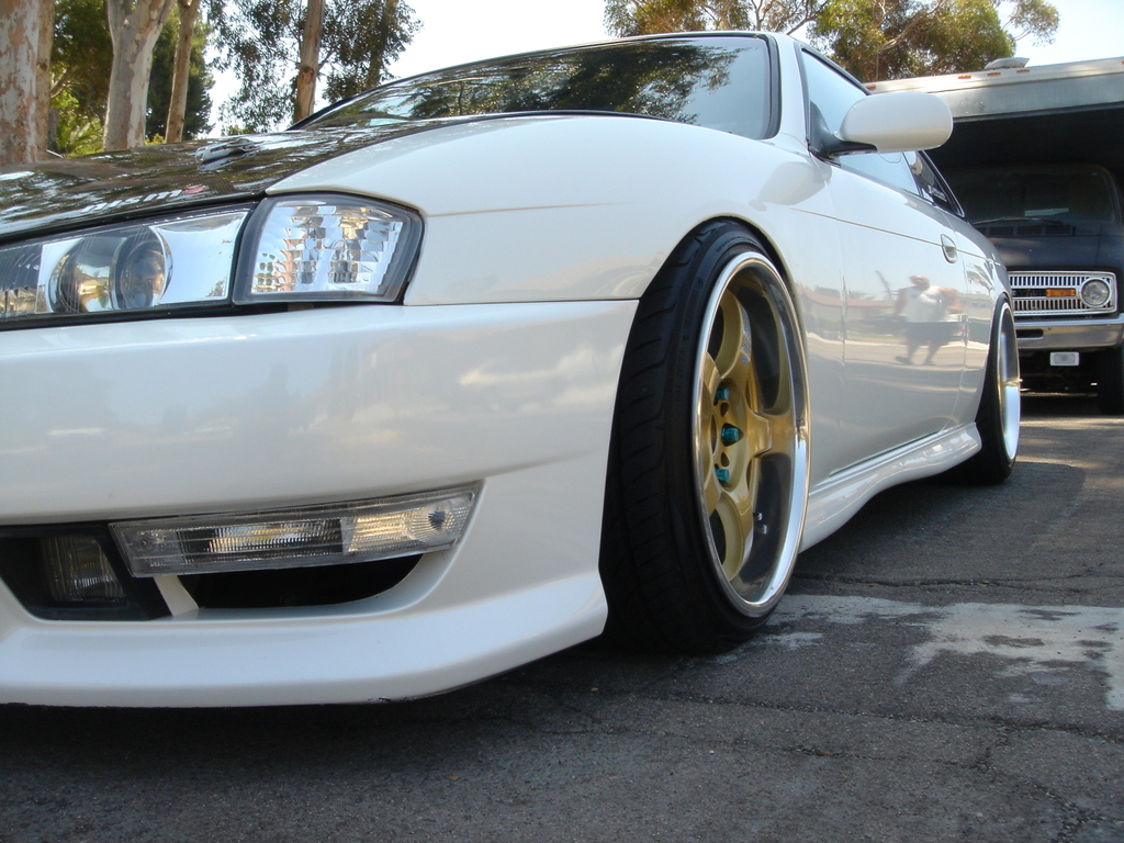 photo 5 Nissan S14 custom wheels Rays Engineering Gram Lights 57Pro 17x10.0, ET +5, tire size 225/35 R17. 18x10.0 ET+14 225/40 R18